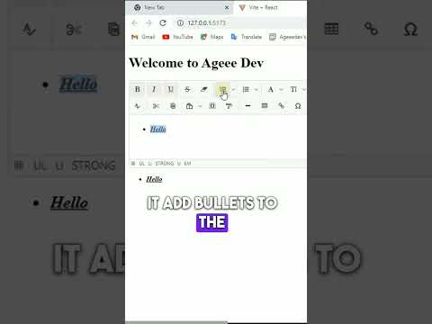 How to add WYSIWYG Text Editor to your React.js project #coding #shorts #tutorial #viral