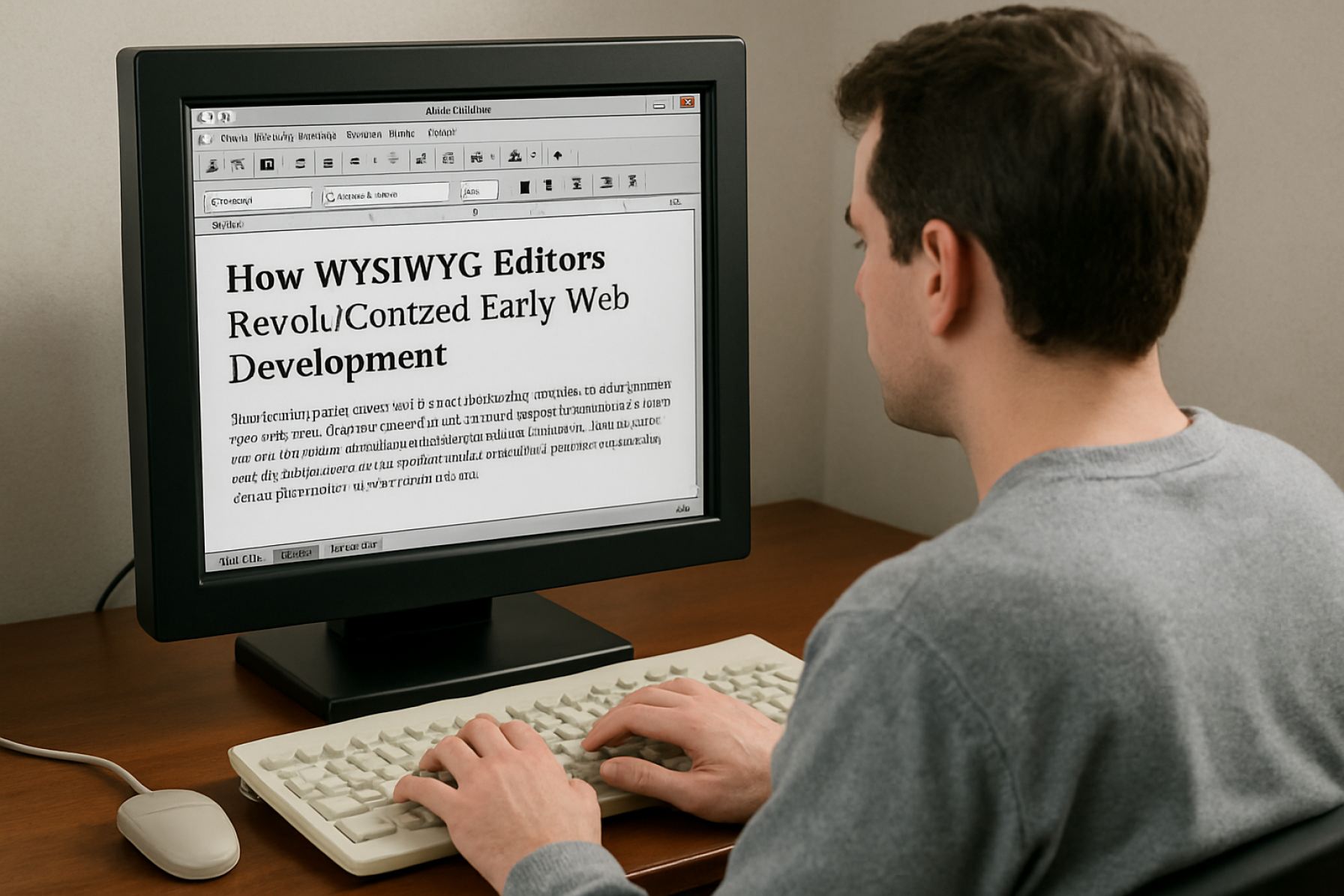 How Wysiwyg Editors Revolutionized Early Web Development